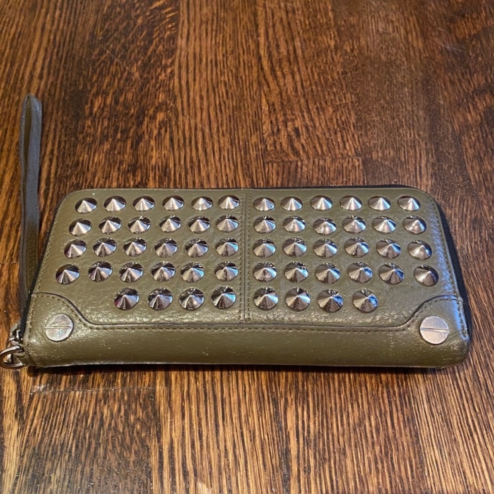BE&D Garbo Studded Long Zip Wallet